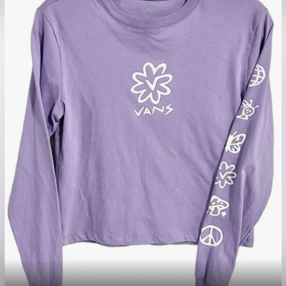 purple vans long sleeve cartoon shirt